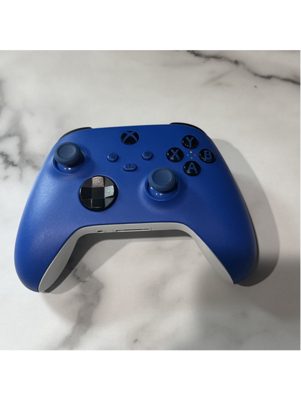 Microsoft Xbox Series No Back Wireless Controller Blue White Ergonomic Works